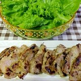 豚肩肉の黒コショウ焼き（塩麹を使って）